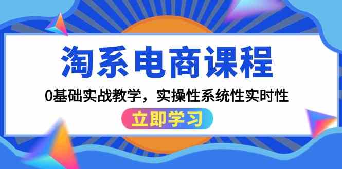 淘系电商课程，0基础实战教学，实操性系统性实时性（15节课）-云速度网创