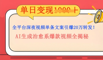 全平台深夜文案新风口：DeepSeek生成百万播放量金句，治愈系内容涨粉速度快4倍-云速度网创