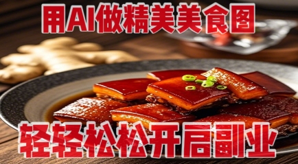 用AI做精美美食图，无需专业设备拍摄，轻轻松松开启副业-云速度网创