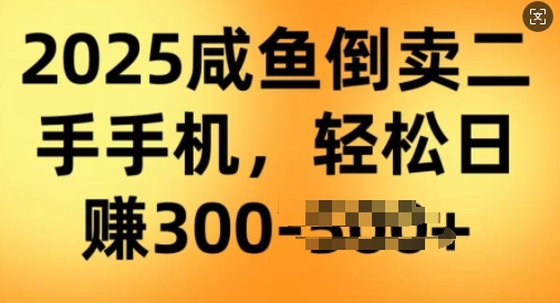 2025闲鱼倒卖二手手机，高客单，高利润，轻松日入3张-云速度网创