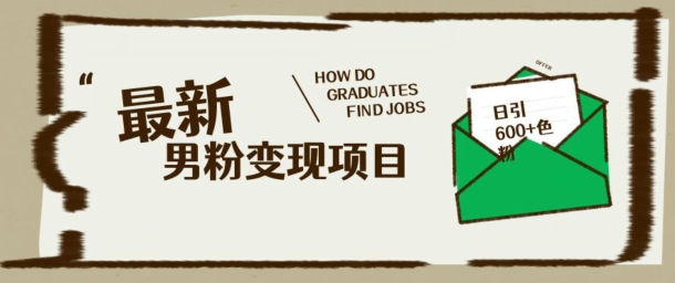 最新男粉变现项目，日引100+S粉，流量爆炸，小白轻松上手-云速度网创