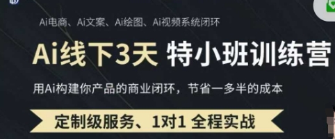 AI实操培训第20-21期线下，0基础保姆级教程，3月最新整理，企业获客、降本增效、打造超级个体-云速度网创
