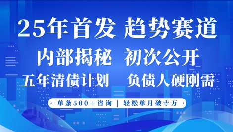 2025年首次公开，真正的事业型赛道，客咨不断，单月轻松破W-云速度网创