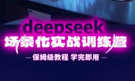 DeepSeek场景化实战训练营，保姆级教程，学完即用，手把手教你用DeepSeek提升效率-云速度网创
