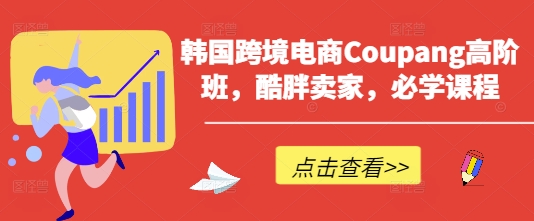 韩国跨境电商Coupang高阶班，酷胖卖家，必学课程-云速度网创